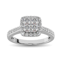 Thumbnail for 14K White Gold 9/10 Ct.Tw Diamond Engagement Ring