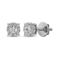 Thumbnail for 14K White Gold 5/8 Ct.Tw. Diamond Fashion Earrings