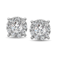 Thumbnail for 14K White Gold 5/8 Ct.Tw. Diamond Fashion Earrings