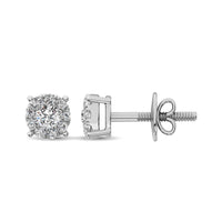 Thumbnail for 14K White Gold 5/8 Ct.Tw. Diamond Fashion Earrings