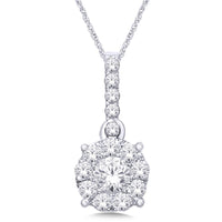 Thumbnail for 14K White Gold 3/4 Ct.Tw. Diamond Fashion Pendant