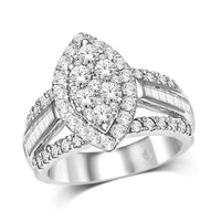 Thumbnail for 14K White Gold 2 Ct.Tw. Diamond Engagement Ring