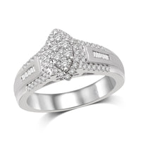 Thumbnail for 14K White Gold 1/2 Ct.Tw. Diamond Engagement Ring