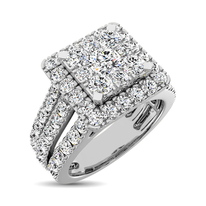 14K White  Gold 2 Ct.Tw. Diamond Engagement Ring