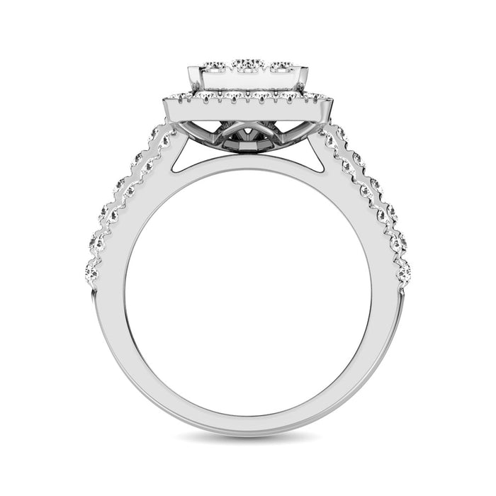 14K White  Gold 2 Ct.Tw. Diamond Engagement Ring