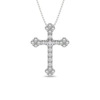 Thumbnail for Diamond 1/3 Ct.Tw. Cross Pendant in 10K White Gold