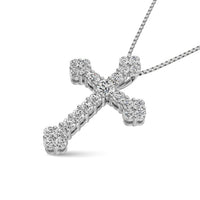 Thumbnail for Diamond 1/3 Ct.Tw. Cross Pendant in 10K White Gold