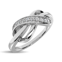 Thumbnail for Sterling Silver 1/10 Ct.Tw. Diamond Promise Ring
