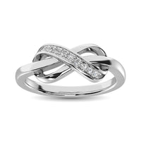 Thumbnail for Sterling Silver 1/10 Ct.Tw. Diamond Promise Ring