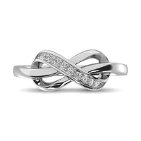 Thumbnail for Sterling Silver 1/10 Ct.Tw. Diamond Promise Ring