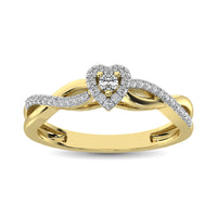 Thumbnail for Diamond 1/5 Ct.Tw. Promise Ring in 10K Yellow Gold
