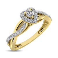 Thumbnail for Diamond 1/5 Ct.Tw. Promise Ring in 10K Yellow Gold
