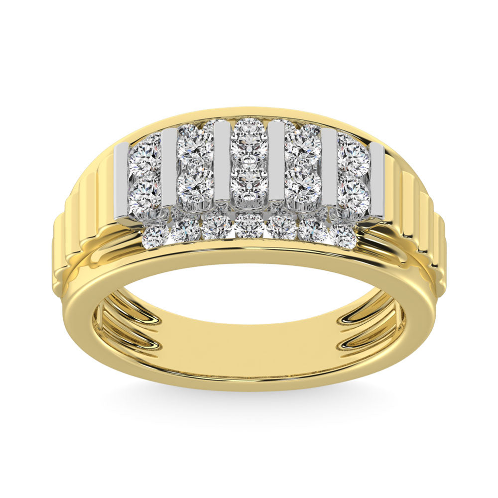 Diamond  1 Ct.Tw. Fashion Ring in 10K Yellow Gold