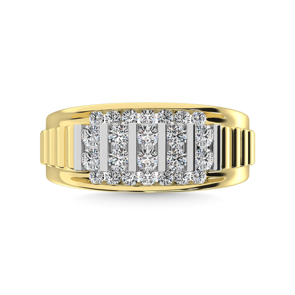 Diamond  1 Ct.Tw. Fashion Ring in 10K Yellow Gold