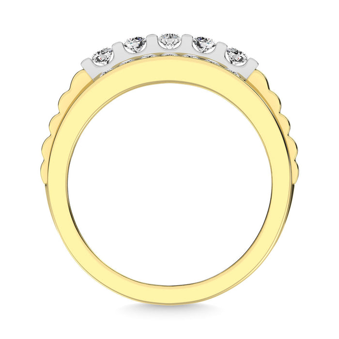 Diamond  1 Ct.Tw. Fashion Ring in 10K Yellow Gold