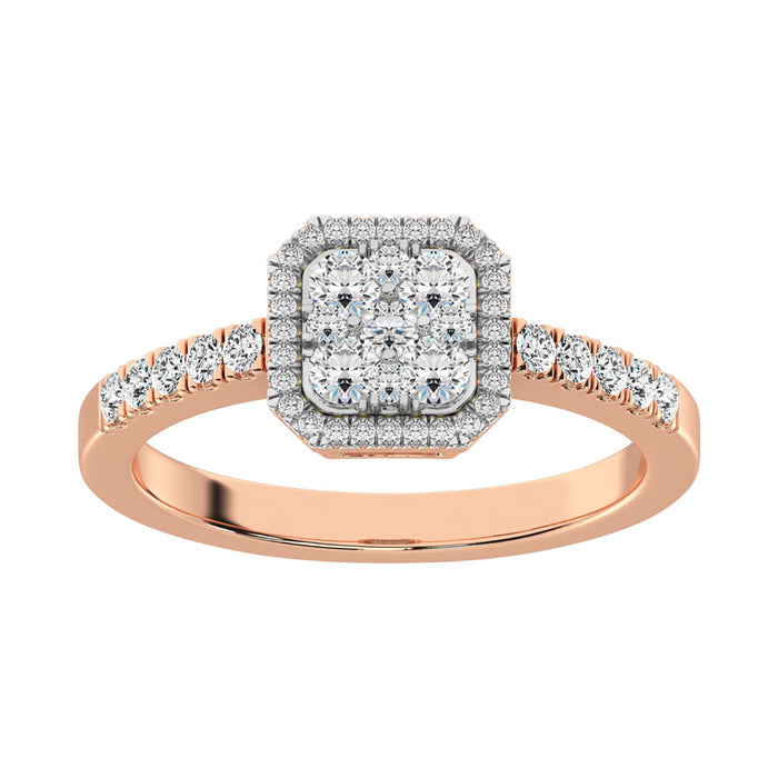 Diamond 1/2 Ct.Tw. Fashion Ring in 14K Rose Gold