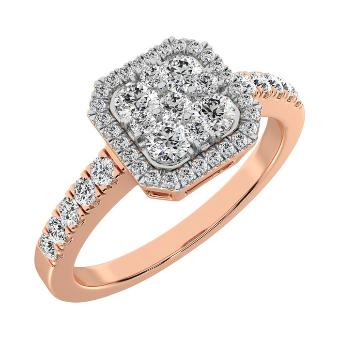 Diamond 1/2 Ct.Tw. Fashion Ring in 14K Rose Gold