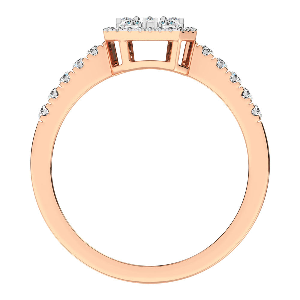 Diamond 1/2 Ct.Tw. Fashion Ring in 14K Rose Gold