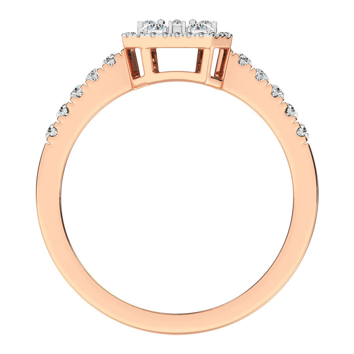 Diamond 1/2 Ct.Tw. Fashion Ring in 14K Rose Gold