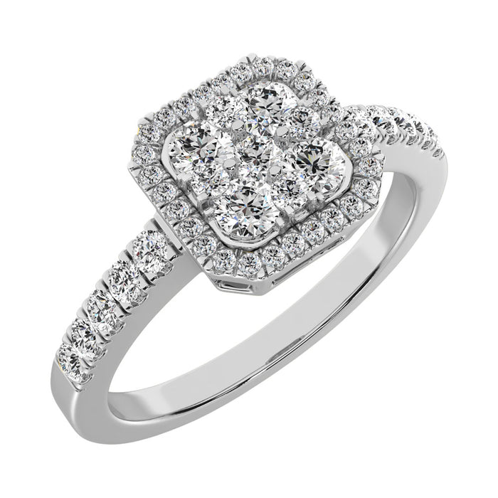Diamond 1/2 Ct.Tw. Fashion Ring in 14K White Gold