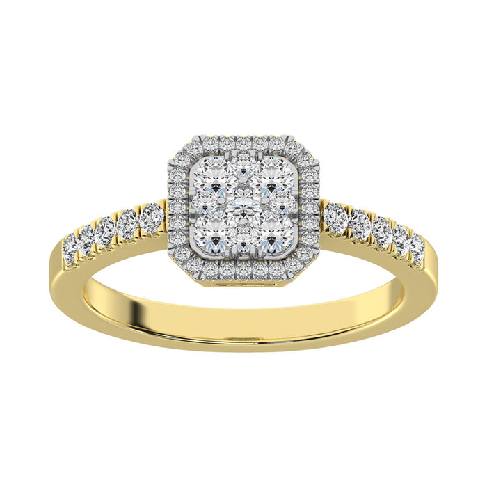 Diamond 1/2 Ct.Tw. Fashion Ring in 14K Yellow Gold