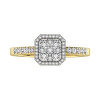 Thumbnail for Diamond 1/2 Ct.Tw. Fashion Ring in 14K Yellow Gold