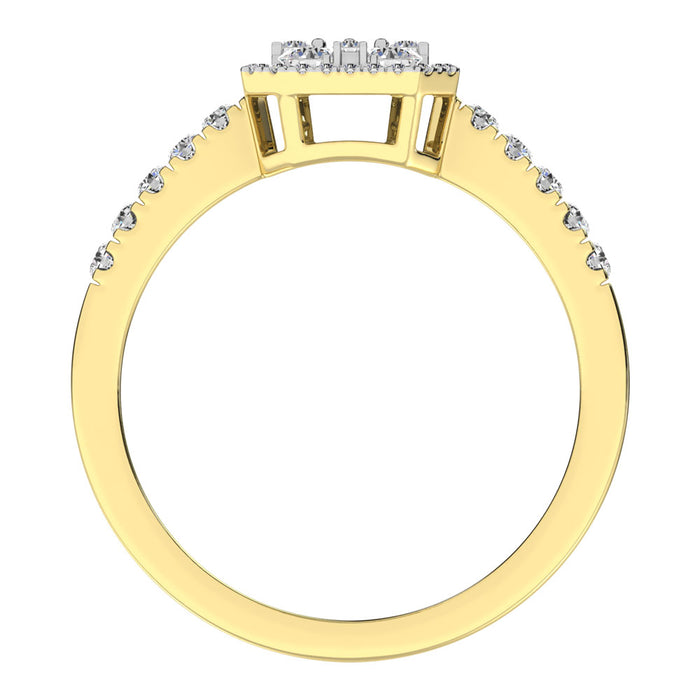 Diamond 1/2 Ct.Tw. Fashion Ring in 14K Yellow Gold