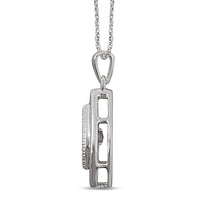 Thumbnail for Sterling Silver Moving Diamond Accent Fashion Pendant