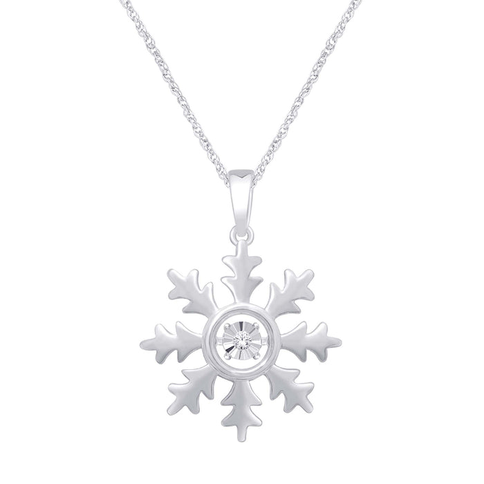 Sterling Silver Diamond Accent Fashion Pendant