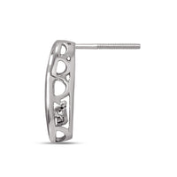 Thumbnail for Sterling Silver Moving Diamond Accent Pendant & Earrings Set
