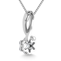 Thumbnail for Diamond 1/6 Ct.Tw. Cluster Pendant in 10K White Gold