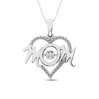Thumbnail for Sterling Silver Mom Moving Diamond Accent Pendant