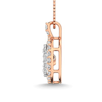 Thumbnail for Diamond 3/8 Ct.Tw. Shimmering Pendant in 10K Rose Gold