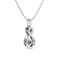 Thumbnail for Diamond Shimmering Infinity Pendant 1/50 ct tw in Sterling Silver