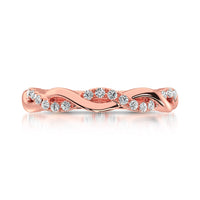Thumbnail for 14K Rose  Gold 1/20 Ct.Tw.Diamond Wedding Band