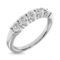 Thumbnail for Diamond Illusion Band 1/6 ct tw Round-cut in 10K White Gold