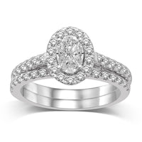 Thumbnail for Lovecuts 14K White Gold 3/4  Ct.Tw.Diamond Bridal Ring