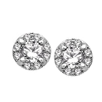Thumbnail for 14K White Gold 7/10 Ct.Tw.Diamond Stud Earrings