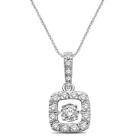 Thumbnail for 14K White Gold 5/8 Ct.Tw. Moving Diamond Pendant