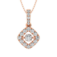 Thumbnail for Diamond 3/8 Ct.Tw. Shimmering Fashion Pendant in 14K Rose Gold