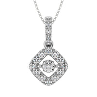 Thumbnail for Diamond 3/8 Ct.Tw. Shimmering Fashion Pendant in 14K White Gold