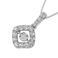 Thumbnail for Diamond 3/8 Ct.Tw. Shimmering Fashion Pendant in 14K White Gold
