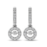 Thumbnail for 14K White Gold 1 Ct.Tw Moving Diamond Earrings
