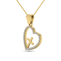 Thumbnail for Diamond 1/10 Ct.Tw. Heart Pendant in 10K Yellow Gold