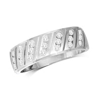 Thumbnail for 14K White Gold 1/2 Ct.Tw.Diamond Mens Band