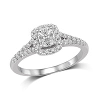 Thumbnail for Lovecuts 14K White Gold 5/8 Ct.Tw.Diamond Engagement Ring