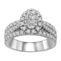 Thumbnail for Lovecuts 14K White Gold 1 1/2 Ct.Tw.Diamond Engagement Ring