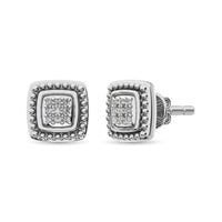 Thumbnail for Diamond Fashion Earrings 1/20 ct tw Round-cut in Sterling Silver