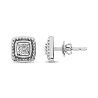 Thumbnail for Diamond Fashion Earrings 1/20 ct tw Round-cut in Sterling Silver