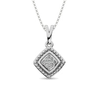 Thumbnail for Diamond Fashion Pendant 1/50 ct tw Round-cut in Sterling Silver